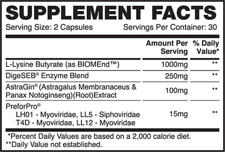 Apollon Nutrition Gut Glory 25 Label