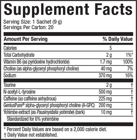 Muscletech Effn Energy Label