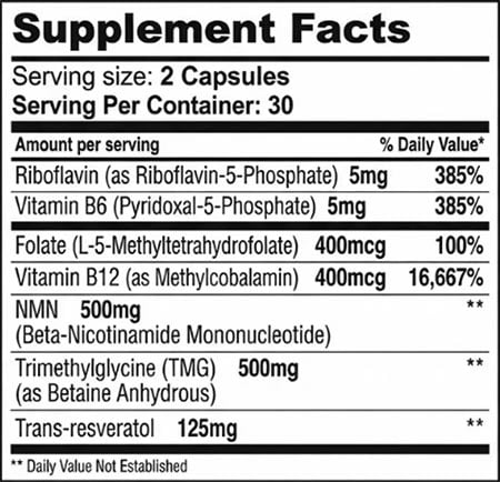 Gaspari Proven Nmn Label