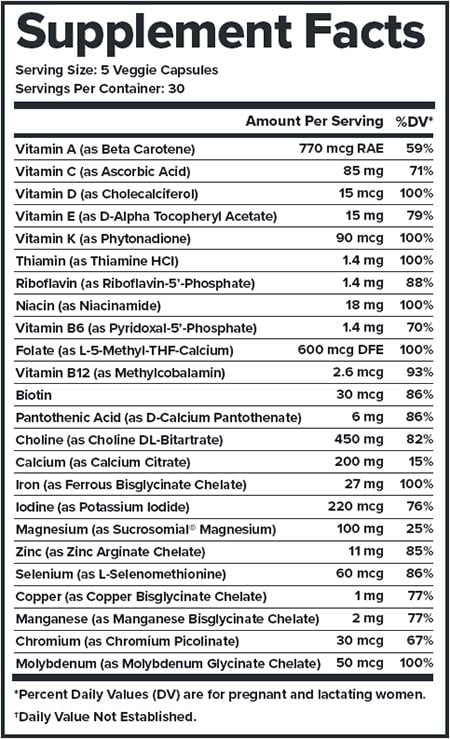 Legion Triumph Prenatal Label