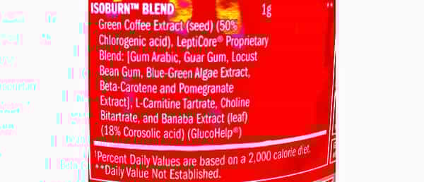 Isoburn weight loss ingredients confirmed, BSN's latest formula snapped ...