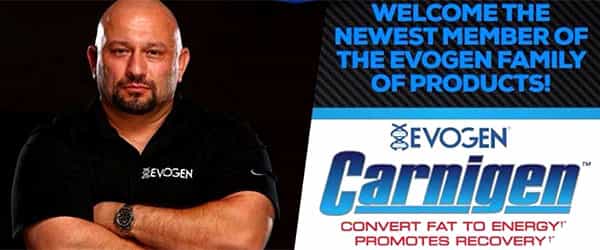 Evogen confirm built up team member to be their new supplement Carnigen Evogen confirm built up team member to be their new supplement Carnigen