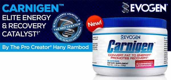 Pre-sale now on for Evogen Nutrition's new supplement Carnigen Pre-sale now on for Evogen Nutrition's new supplement Carnigen