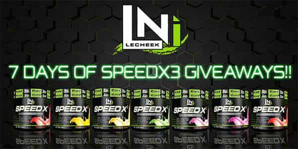 Lecheek Nutrition show off their new branding in a Speed X3 giveaway