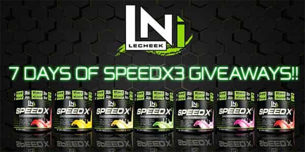 Lecheek Nutrition show off their new branding in a Speed X3 giveaway Lecheek Nutrition show off their new branding in a Speed X3 giveaway