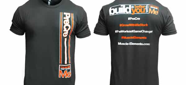 Muscle Elements put together another supplement supporting tee for PreCre Muscle Elements put together another supplement supporting tee for PreCre