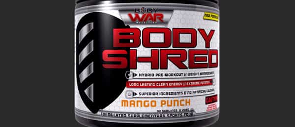 Pre War flavor makes it four for Body War's hybrid formula Body Shred Pre War flavor makes it four for Body War's hybrid formula Body Shred