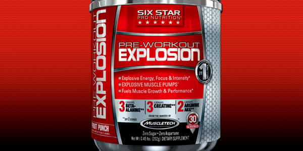 Six Star Pro Nutrition's new Pre-Workout Explosion exclusive to Walgreens
