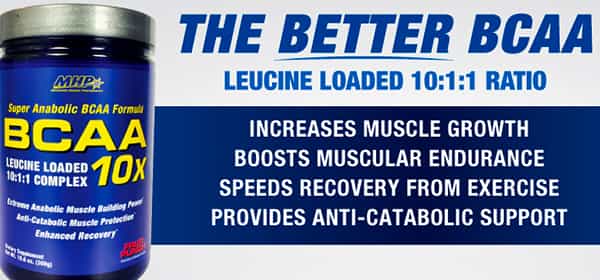 MHP reveal and release their leucine loaded BCAA 10Xs