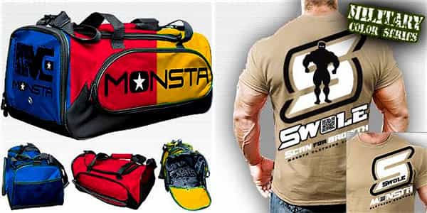 Three more Gym Bag colors round out the week for Monsta Clothing