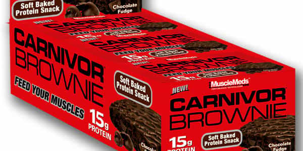 Soft baked MuscleMeds Carnivor Brownies launched direct a week after being revealed