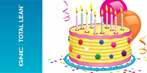 Celebratory vanilla birthday cake added to GNC's Total Lean powder and bar