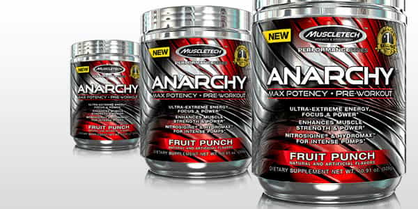 Mass Nutrition listing Muscletech﻿'s new pre-workout Anarchy at just $23