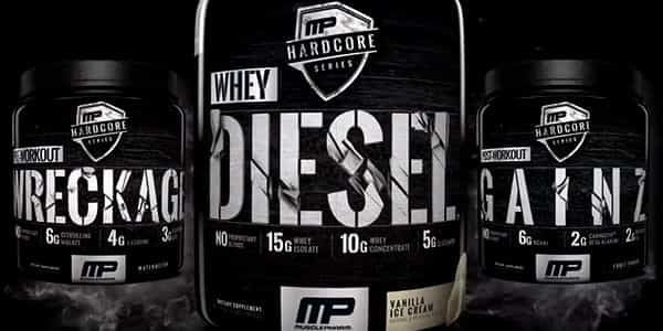Hardcore Series sees Muscle Pharm transparently dose their protein powder Diesel