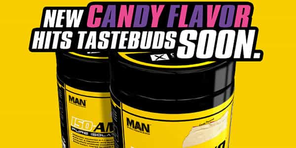 Text colors drop clues on MAN's third candy flavor for ISO-Amino