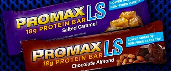 Salted caramel and chocolate almond make it 7 for Promax's Lower Sugar Bar