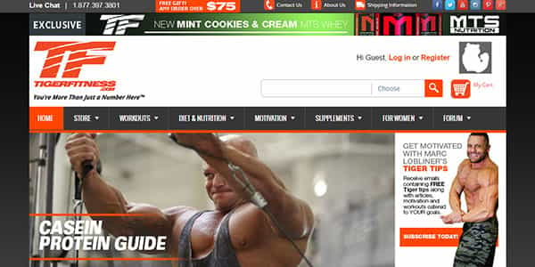 Updated Tiger Fitness now online and competing with the best