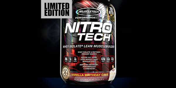 One more celebratory flavor to be produced from Muscletech's Nitro-Tech battle One more celebratory flavor to be produced from Muscletech's Nitro-Tech battle