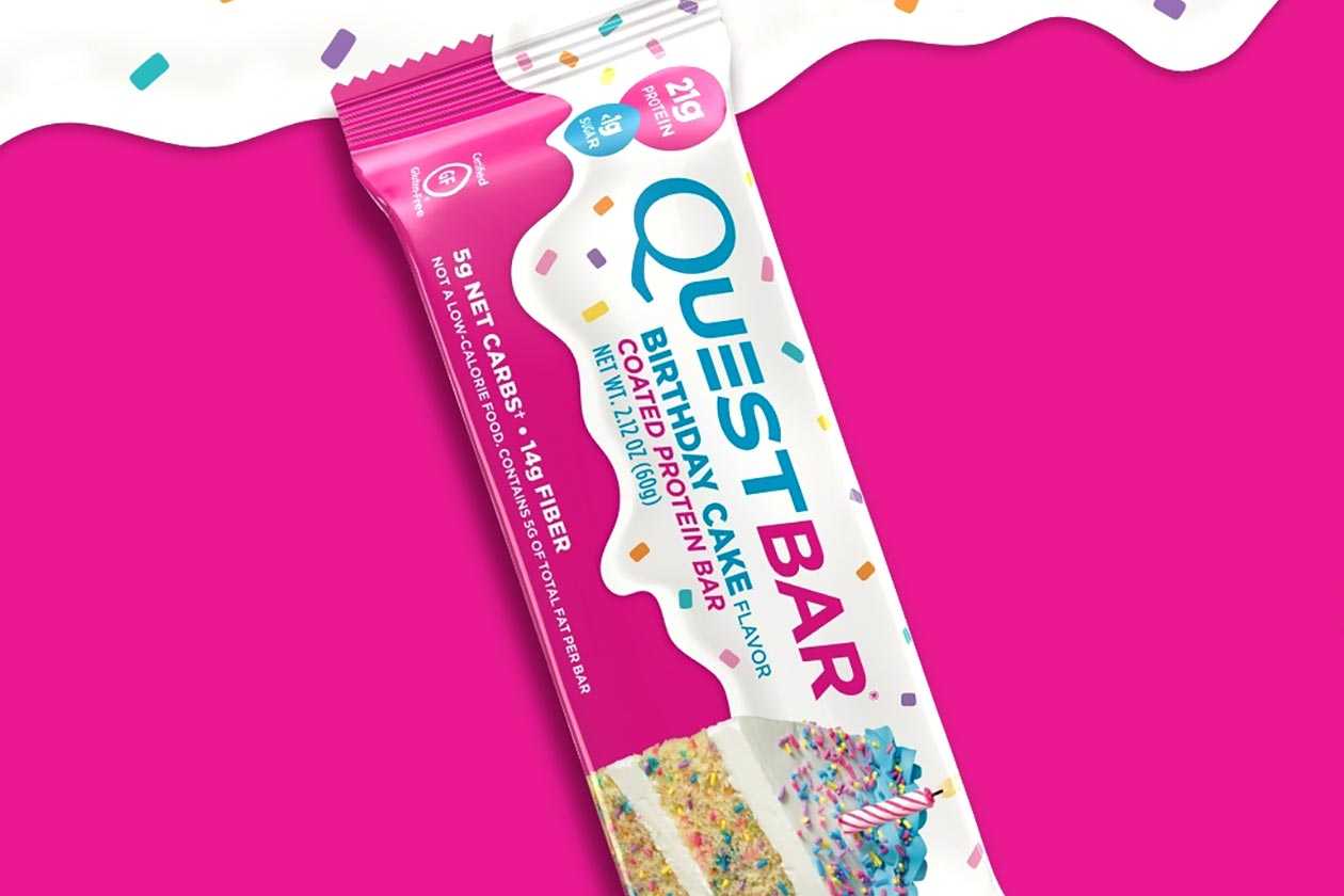 Quest officially launches its new Birthday Cake protein bar Stack3d