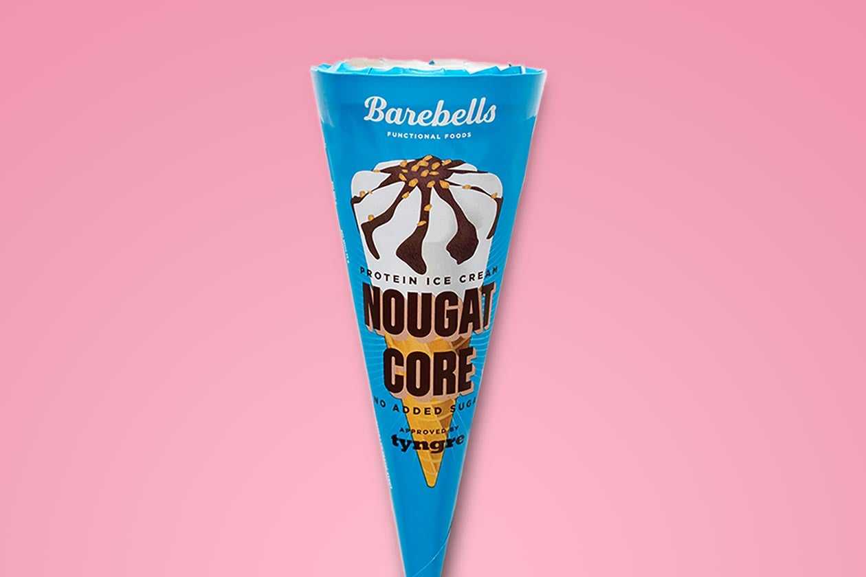 Barebells its cone protein ice cream Nougat Core Stack3d