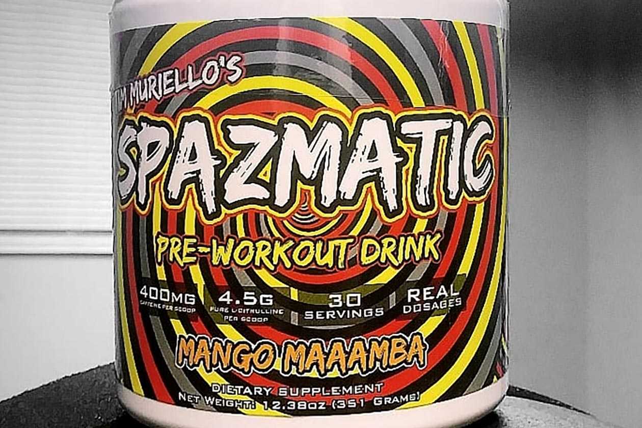 Tim Muriello's Spazmatic preworkout launches in a Mango Maamba flavor
