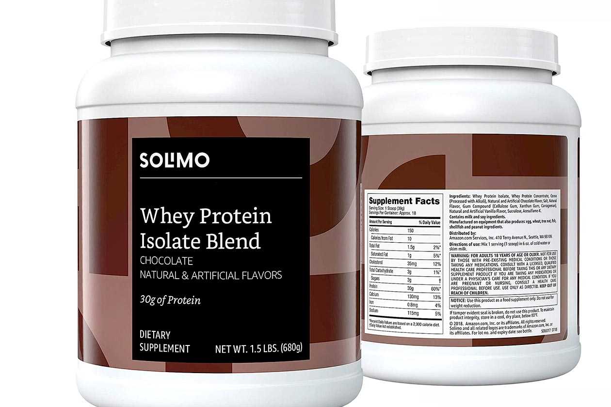 solimo whey protein isolate blend