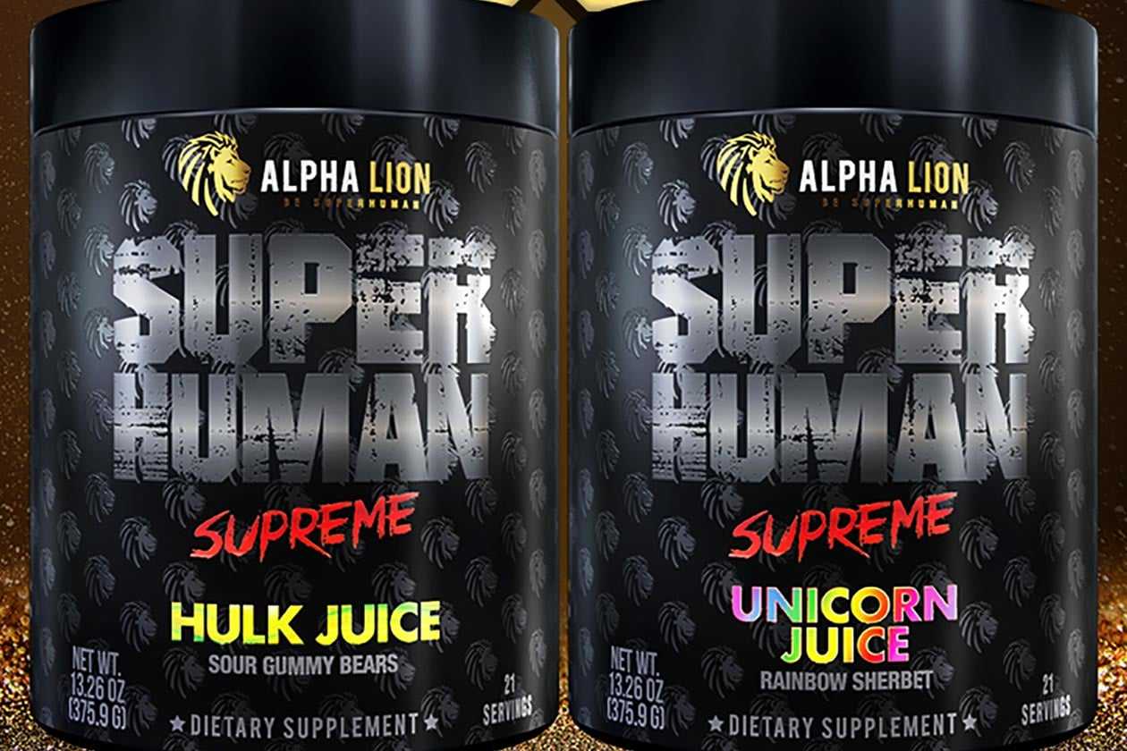 Alpha Lion intensifies its preworkout with Superhuman Supreme Stack3d