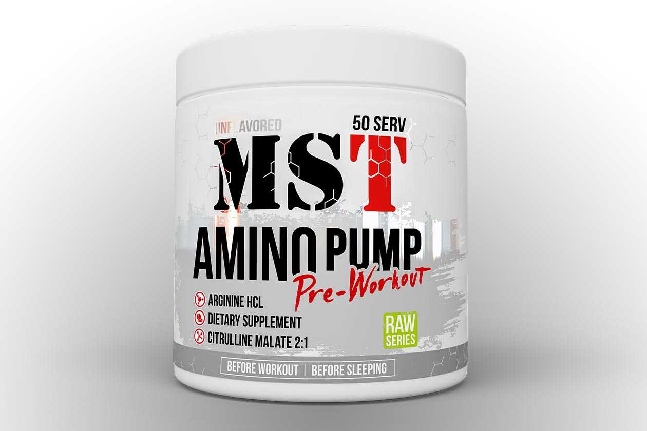 MST Nutrition Amino Pump is a simple and stackable, stim-free formula