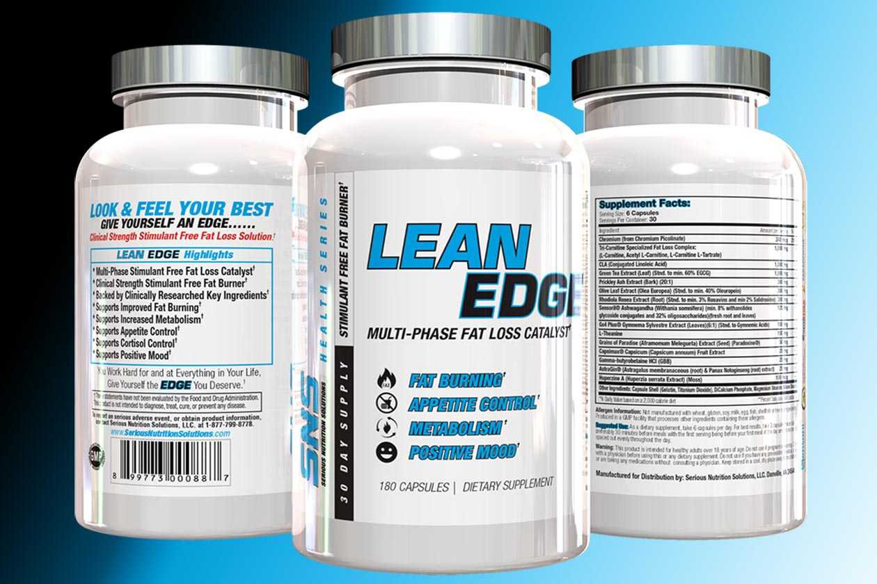 SNS Lean Edge jams in 15 active ingredients for stimfree weight loss