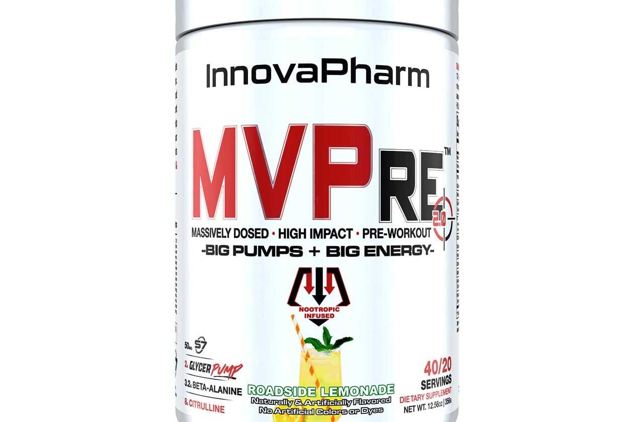 Packed out InnovaPharm preworkout MVPre 2.0 is on the way to the US