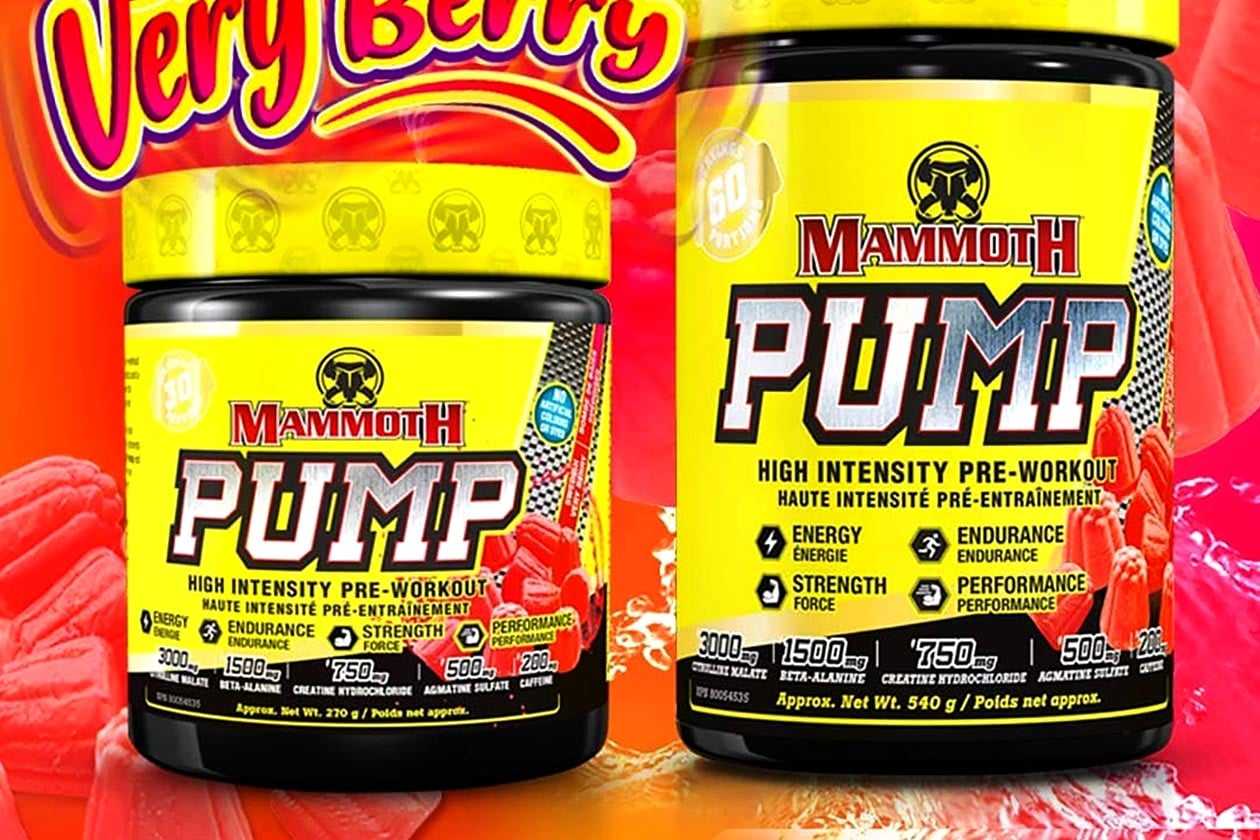Swedish Very Berry flavor on the way for Mammoth's stimulant preworkout