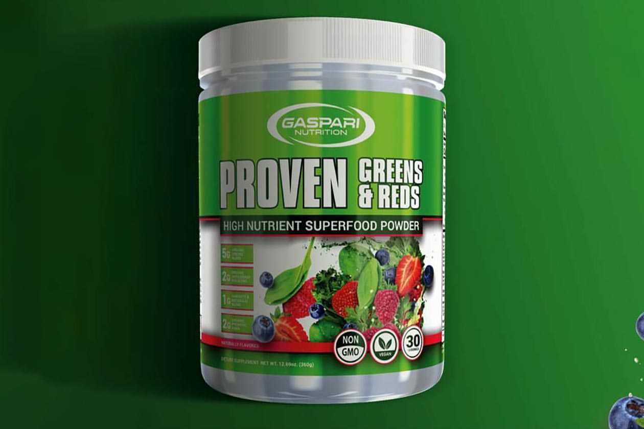 Full list of ingredients and dosages revealed for Gaspari's Proven Greens