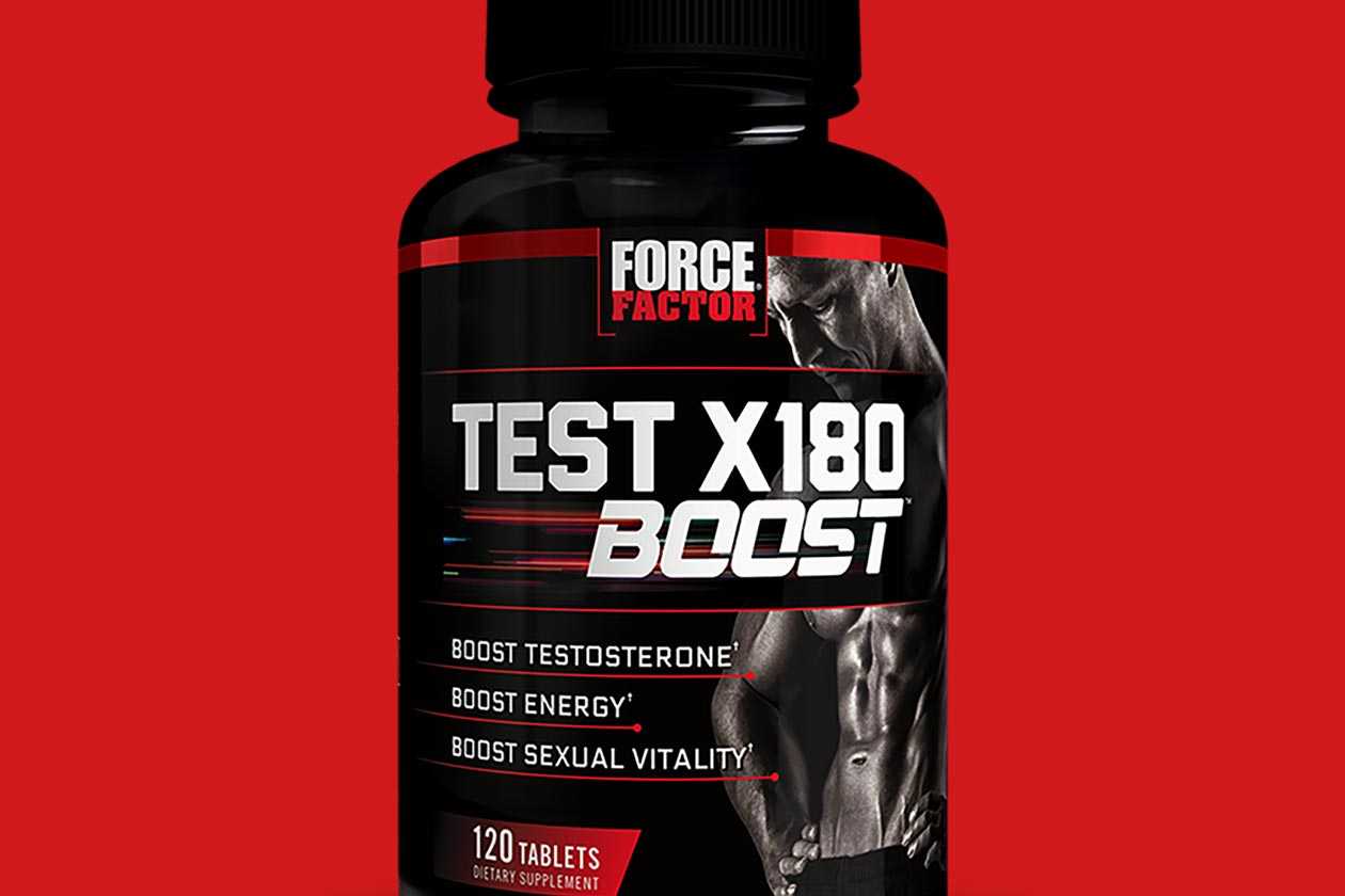 Force Factor infuses Test X180 Boost with ingredients for lasting energy Force Factor infuses Test X180 Boost with ingredients for lasting energy