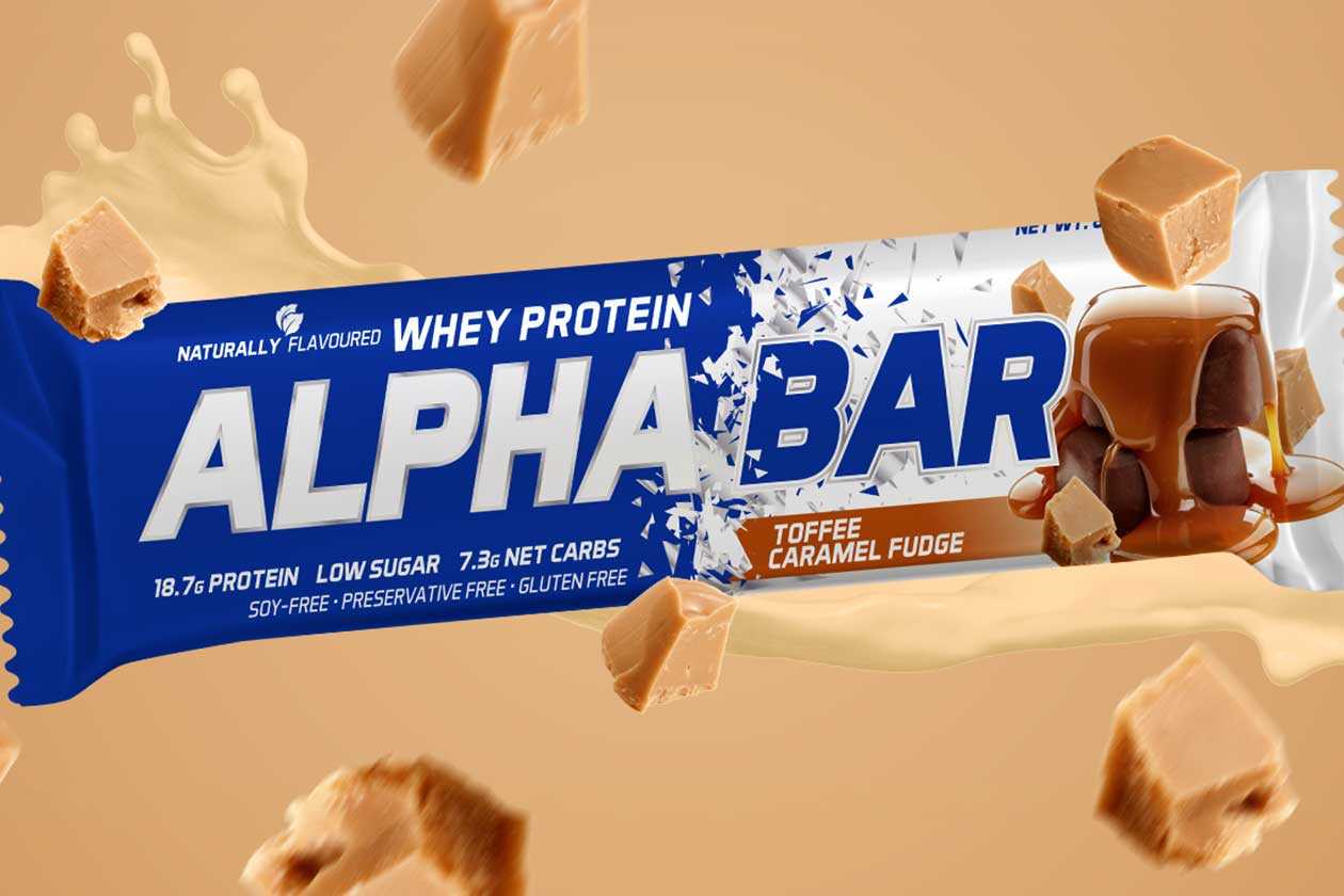alpha sports toffee caramel fudge alpha bar