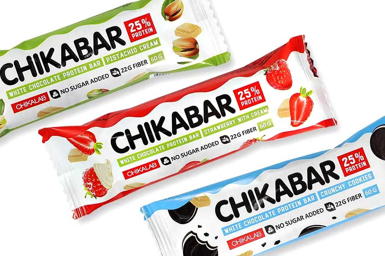Bombbar puts together a set of white chocolate flavors of the Chikabar