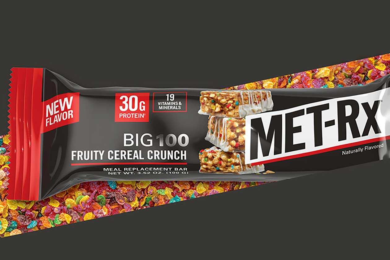 metrx fruity cereal crunch big 100 protein bar