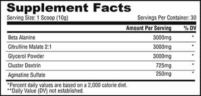 metabolic nutrition stim-free pump