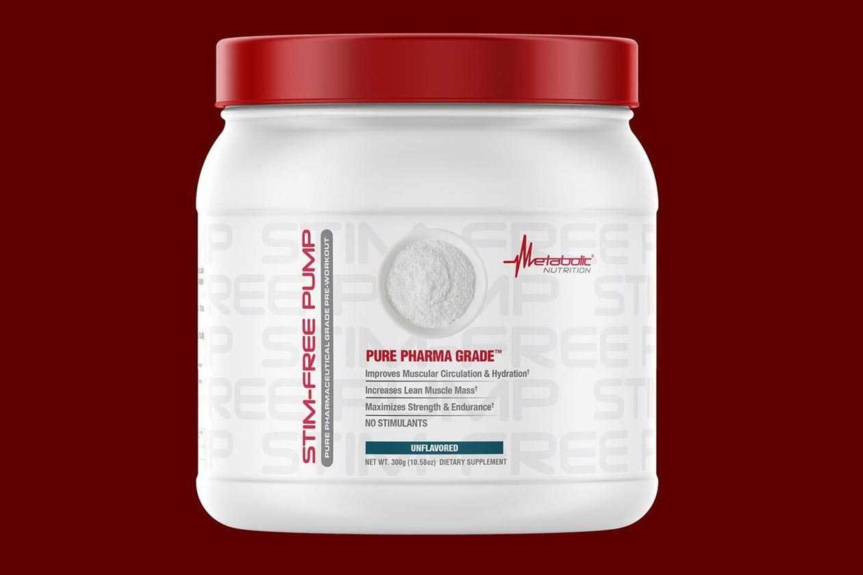 metabolic nutrition stim-free pump