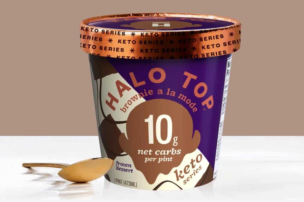 Brownie A La Mode one of three tasty new Halo Top Keto Series flavors