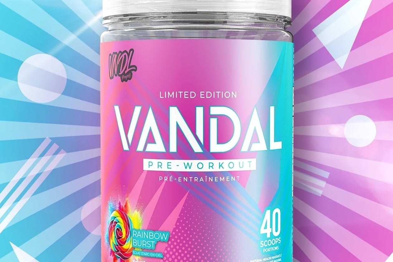 limited edition rainbow burst vandal pre-workout