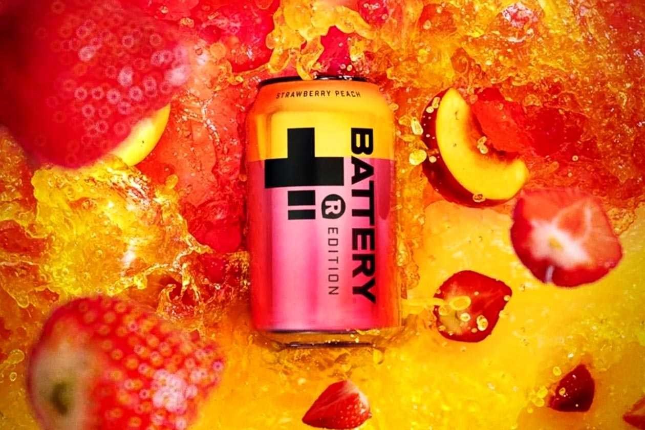 strawberry peach battery energy drink
