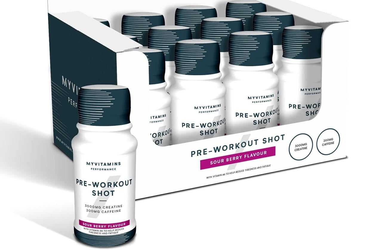 Myprotein puts a few common ingredients into its PreWorkout Shot