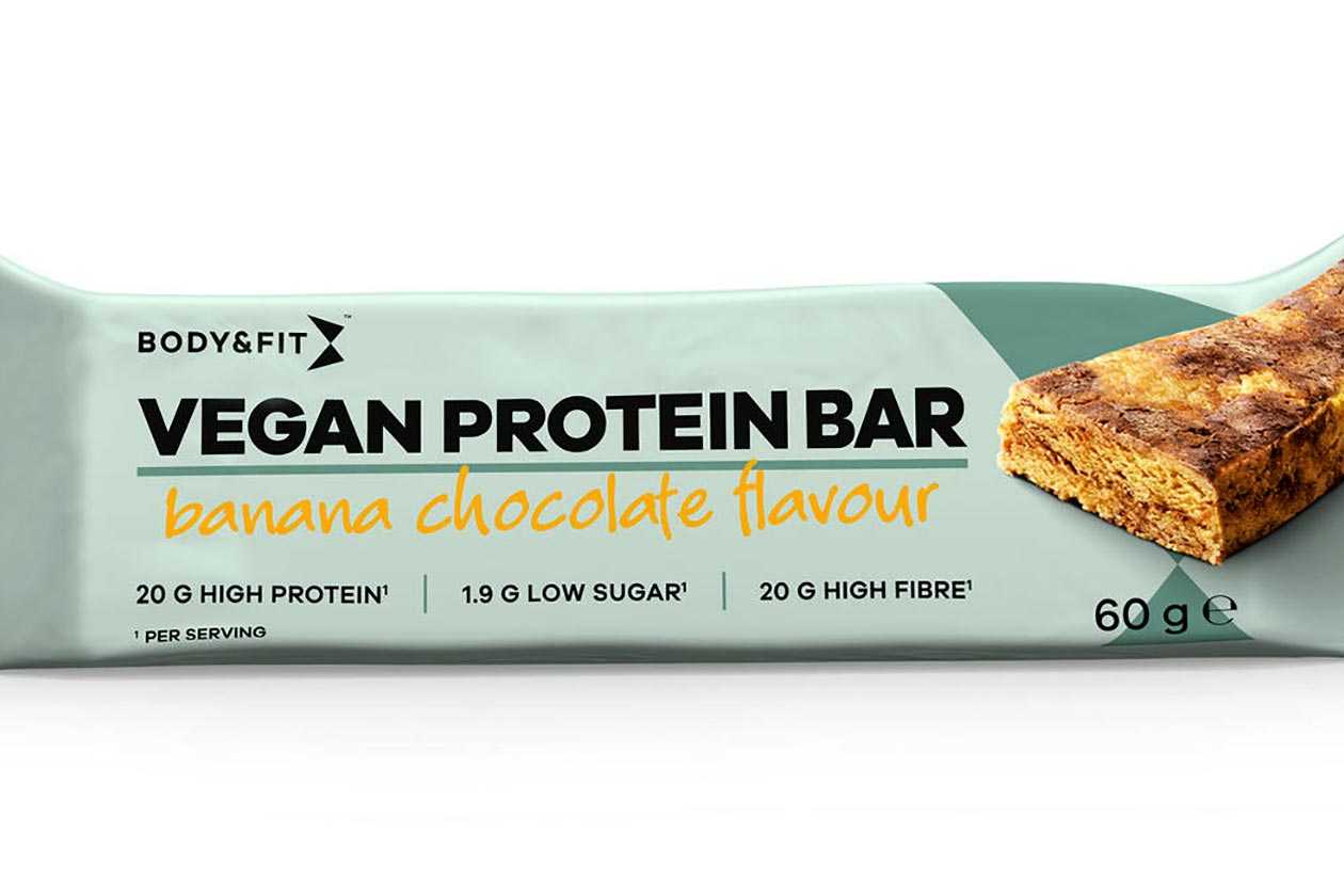 body fit vegan protein bar two flavors