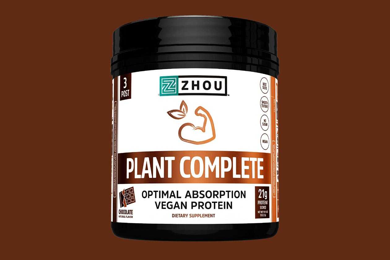 Zhou Nutrition puts together a protein in the veganfriendly Plant Complete