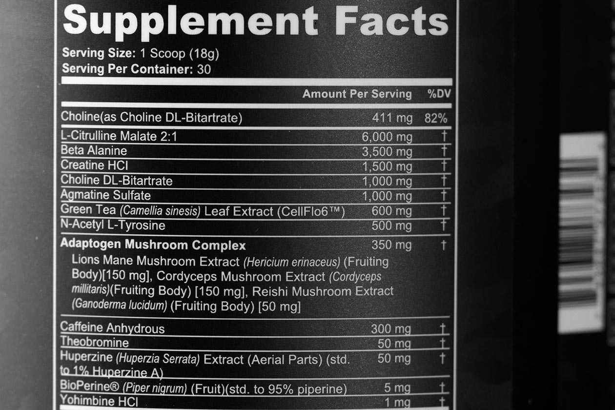 We Go Home No Sacrifice No Victory Pre Workout Label
