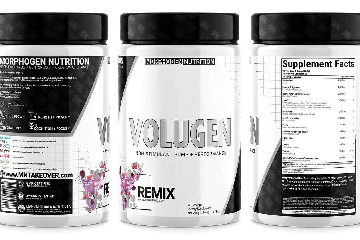 Morphogen Nutrition 2022 Volugen