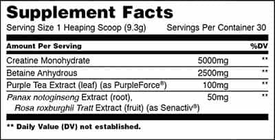 Animal Creatine Xl Label