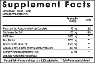Arms Race Nutrition Daily Pump Second Edition Label