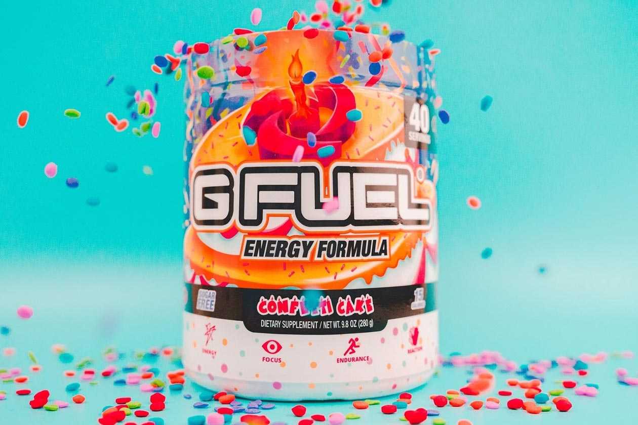 Confetti Cake G Fuel returns exclusively for a buy one get one sale