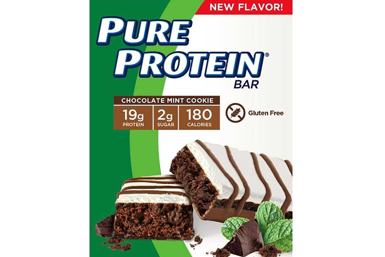Pure Protein Bar now comes in a Chocolate Mint Cookie flavor